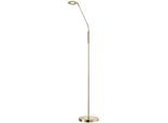 FISCHER & HONSEL LED Stehlampe "Dent", grau (messingfarben), 1, Ø 23cm H: 150cm, 1 Stk., Leuchten, LED Stehlampe