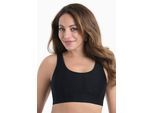 Crop-Bikini-Top ANITA SINCE 1886, Damen, Gr. L, N-Gr, schwarz, Obermaterial: 76% Polyamid, 24% Elasthan, Bikini-Oberteile, mit tiefem Rückenausschnitt