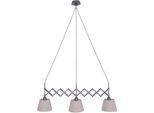 NÄVE Pendelleuchte "ADRIENNE", braun (braun, natur), 3, Ø 52cm, 1 Stk., Leuchten, w: 52-86cm nature 3x E27 max. 40W,Material: Eisen, PVC Kunststoff, Pendelleuchte