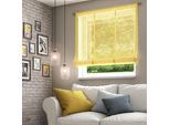 Raffrollo NEUTEX FOR YOU "Libre-ECO" Gr. 1, gelb, B:60cm H:140cm, Jacquard, Obermaterial: 100% Polyester, Raffrollos