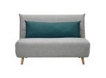 P & B Schlafsofa, Grau, Holz, Kunststoff, Kiefer, 2-Sitzer, Füllung: Schaumstoff, 125x84x91 cm, Liegefunktion, Kinder- & Jugendzimmer, Jugendmöbel, Jugendsofas