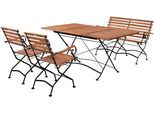 Garten-Essgruppe MERXX "Schloßgarten", beige (natur), Sitzmöbel-Sets, Garten-Essgruppe