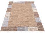 Teppich OCI DIE TEPPICHMARKE "Sofi Star", beige (beige, braun), B:80cm H:12mm L:150cm, Kunstfaser, Teppiche, Teppich, Frisé Teppich, Kurzflor, mit Bordüre, Wohnzimmer