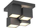 JUST LIGHT Deckenleuchte "TETRIS", schwarz, 1, Ø 0cm H: 25cm, 1 Stk., Leuchten, LED, Deckenleuchte