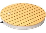 Gartendusche MY POOL BWT "Bodendusche in Holzoptik", holzoptik, B:72,5cm H:11cm L:72,5cm, Aluminium, Outdoorduschen