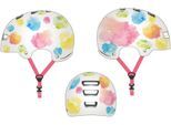 Kinderfahrradhelm FISCHER FAHRRAD "BMX-Helm Splash" Gr. XS, beige, Helme, Kinder, XS Kopfumfang: 48cm - 54cm
