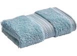 Waschlappen CHRISTY "RENAISSANCE", blau (soft chambray), B:33cm L:33cm, Walkfrottier, Waschlappen, Premium-Waschlappen in Luxusqualität, 675g/m², 33x33cm, 6er Set