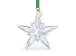 Dekohänger SWAROVSKI "Kristallfigur Sammelfigur Annual Edition Ornament 2025", grün (kristallweiß, goldfarben, grün), Dekohänger, Baumwolle, Kristallglas, Metall, Swarovski Kristall