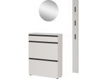Mid.you , Beige , Glas, Holzwerkstoff , 100x200x29 cm , Made in Germany ,