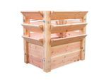Möbelix , Lärchefarben , Holz , Lärche , 350 l , 90x73x65 cm , Freizeit im Garten, Gartenpflege, Hochbeete, Hochbeete