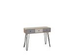 Livetastic , Mehrfarbig, Eichefarben , Metall , 3 Schublade(n) Schubladen , rechteckig , 99x33.5x80.5 cm , Stauraum , Kleinmöbel, Konsolentische