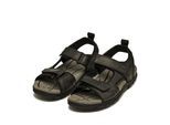 Sandale GEOX, Herren, Gr. 44, schwarz, Synthetik, Basic, Schuhe Sandale, Sommerschuh, Klettschuh, Sandale mit atmungsaktiver Spezial Membrane