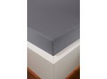 Spannbettlaken BELLANA "bellana Melone, 100% Baumwolle, Jersey, bügelfrei", grau, L:200cm, Mako-Jersey, Obermaterial: 100% Baumwolle, Bettlaken, Spannbettlaken, reine Baumwolle, Spannbetttuch für Matratzen bis 25cm Höhe