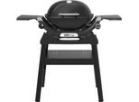 Gasgrill WEBER "Q1200N", schwarz, B:105cm H:99cm T:52cm, Grills, Gasgrill, Mit Deckelthermometer, abnehmbaren Seitentischen und Untergestell
