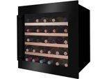 AMICA Einbauweinkühlschrank "WK 341 210 S", Energieeffizienz: G, schwarz, B:59cm H:59,5cm T:60,8cm, Weinkühlschränke, LED-Beleuchtung, Einbauweinkühlschrank