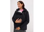 bonprix 3-in-1 Umstandsjacke mit Trageeinsatz, schwarz, Gr.50, Funktionale Umstandsjacke für die Schwangerschaft und danach, aus BIONIC-FINISH® ECO