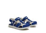 Sandale TIMBERLAND "PERKINS ROW FISHERMAN SANDAL", Mädchen, Gr. 26, bri blau mesh, Synthetik, Schuhe Sandale, mit Klettverschluß