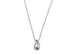 Kette mit Anhänger "Schmuck Geschenk Edelstahl Halsschmuck Halskette Tropfen", silberfarben, ANISTON JEWELRY & WATCHES, Halsketten, Damen, Edelstahl, L: 45 B: 2mm, Made in Germany, B:2mm