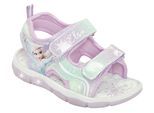 Sandale DISNEY "FROZEN", Mädchen, Gr. 30, lila, Synthetik, Schuhe Sandale, mit cooler Blinkfunktion