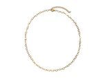 Kette ohne Anhänger "Schmuck Geschenk Edelstahl Halsschmuck Halskette Herz", gelbgoldfarben, ANISTON JEWELRY & WATCHES, Halsketten, Damen, Edelstahl, L: 45 B: 4mm, Made in Germany, B:4mm