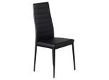 Livetastic , Schwarz , Metall, Textil , 42x98x48 cm , Esszimmer, Esszimmerstühle, Polsterstühle