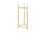 Möbelix , Goldfarben , Metall , 27x90x27 cm , Handmade in Europe , UV-beständig ,