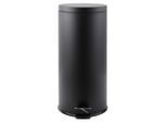 Spirella , Schwarz , Metall , 30 l , 29.5x63.5x63.5 cm , Haushalt, Entsorgung, Abfalleimer, Treteimer
