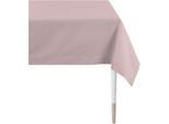 Tischdecke APELT "4362 Rips - UNI" Gr. 4, lila (flieder), B:140cm L:250cm, Baumwolle, Polyester, Tischdecken, Tischdecke, Wasser- und Schmutzabweisend