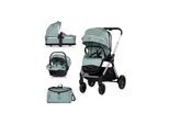 Chipolino Kombikinderwagen Euphoria 3in1 Sportsitz Babyschale umbaubar klappbar grün