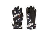 Snowboardhandschuhe ROXY "Roxy Jetty Girl", Kinder, Gr. S, schwarz big flower, Obermaterial: 50% Microfaser, 50% Polyurethan;, Handschuhe