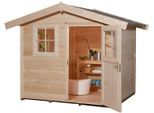 Gartenhaus WEKA "123 Gr.2", beige (naturbelassen), Fußboden im Gartenhaus, ohne Rück- und Seitenwand, ohne Dacheindeckung, Massivholz, Gartenhäuser, Gartenhaus, in verschiedenen Farben