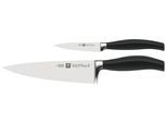 Messer-Set ZWILLING "***** FIVE STAR", schwarz, Stahl, Kochmesser-Sets, Messer-Set, Made in Germany, Sonderschmelze, Ergonomisch, 2-tlg.
