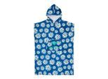 Badeponcho ROXY "Stay Magical Printed", Damen, blau (coconut milk flower soul), Obermaterial: 100% Baumwolle., Hausmäntel Badeponcho