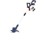 Akku-Rasentrimmer GÜDE "RT 18-201-05", blau (blau, schwarz, rot, silber), Motorsensen, Akku-Rasentrimmer