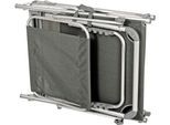 Gartenliege GARDEN PLEASURE "KISO", silber (grau), Obermaterial: 70% PVC, 30% Polyester, Gartenliegen, Gartenliege