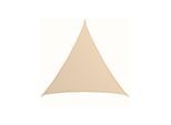 UV Sonnensegel 5x5x5 HDPE Dreieck Sonnenschutz Überdachung Balkon Garten Beige