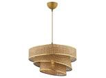 P & B Hängeleuchte, Gold, Beige, Metall, Textil, 72 cm, CE, Lampen & Leuchten, Innenbeleuchtung, Leuchten nach Räumen, Esstischlampen