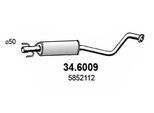 ASSO Mittelschalldämpfer 346009 für Vaughall Opel