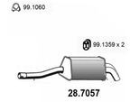ASSO Endschalldämpfer 287057 für Mercedes