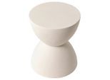 Mid.you Couchtisch, Beige, Stein, zylindrisch, Sockel, 32x40x32 cm, Wohnzimmer, Wohnzimmertische, Couchtische