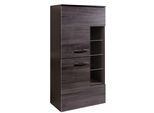 Midischrank Florida in Silbereichenfarben