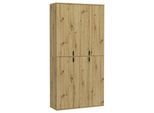 Garderobenschrank Projekt X ca. 91x193 cm Eiche Artisan