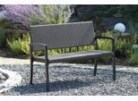 Sitzbank mit Lehne Braun/ Schwarz L: 116 cm