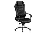 Chefsessel Monterey Schwarz/Lederlook