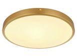 LED-Deckenleuchte Tibey Opal/Messingfarben max. 22Watt Deckenlampe