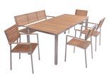 Gartentischgruppe Dallas- Denver Teak 6-tlg.