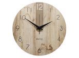 Wanduhr Schwarz/Eichefarben Ø ca. 57cm