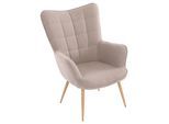 Sessel Uta Beige Webstoff