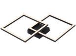 LED-Deckenleuchte Corvin Opal/Schwarz max. 24 Watt Deckenlampe