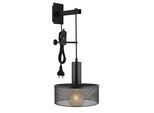 Wandleuchte Jedd Schwarz max. 60 Watt Wandlampe